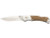 Sage Creek Folder - Zebra Wood, Large, Drop Point, Plain Edge, 3.5" Blade