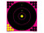 Shoot N C 12" Bull's-eye Pink Reactive Targets - 5 120 Pasters