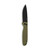 Outdoor Edge Dirk Folding Knife 3-1/4" Drop Point Blade Green