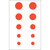 Gunstar Colossal Dots Set Orange