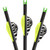 Lumenok Crossbow Bolts 20" Green Capture Nocks 3 Pack - BCAP3G
