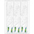Tactical Vanes Arrow Specific Wraps White Size D 4.675 13 Pack