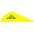 Bohning Black Sky Vane 2 in. Neon Yellow 36 Pack