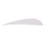 Trueflight Parabolic Feathers White 4" LW 100 Pack - 1501