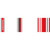 Bohning Arrow Wraps Crested Red 7 in. Standard 13 Pack