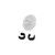 October Mountain String Love 2.0 Kisser Button White 25 Pack