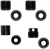 GrovTec US Inc Heavy Duty Push Button Bases Black Steel To Stock Mount (2) 1 PK