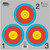 Maple Leaf Nfaa Indoor Vegas 3-Spot Target 25 Pack
