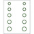 Gunstar Mini Circles Target Reticle Set Green