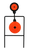 Birchwood Casey World of Targets Super Double Mag Spinner 4.50"/6" Handgun Black/Orange Steel Circle w/Crosshair & Diamond 0.37" Thick Standing