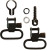 Grovtec Swivel Set For Barrel Bands .700-.750" Diameter