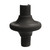Draves Komfort Kiss Kisser Button Black 25 Pack - 170725B