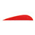 Trueflight Parabolic Feathers Red 3 in. RW 100 Pack