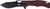 Cobratec Nighthawk Folder 3.62" Black D2 Blade/Red G-10