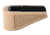 Hogue Extension Base Pad Fits Glock 43 6-Round Magazine FDE Overmolded Rubber