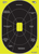 Allen EZ Aim Splash Hanging Paper Black/Chartreuse 30Pack