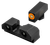 XS Sights R3D 2.0 Night fits Glock Black | Green Tritium Orange Outline Front Sight Rear