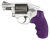 Hogue OverMolded Monogrip Cobblestone Purple Rubber with Finger Grooves for S&W J Frame Round Butt