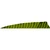 Gateway Shield Cut Feathers Barred Chartreuse 4" LW 50 Pack - 400LSBCH-50