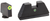 AmeriGlo Optic Compatible Sight Set for Glock XL Tall Tritium LumiGreen Outline Front Sight-Green Rear
