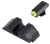 Night Fision Tritium Sights For Glock Green Yellow Outline Front Sight- Black Rear 42/43/43X