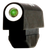XS Sights Standard Dot Revolver Front Sight-S&W Black | Green Tritium White Outline
