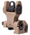 Troy Ind Rear Folding BattleSight Round Flat Dark Earth for AR-15