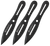 SW Knives Bullseye Throwing 4.26" Fixed Plain Black Oxide 2Cr13MoV Stainless Blade Steel Handle Includes Sheath 8" OAL Set of 3