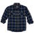 Horizon Design Hornady Gear Flannel Shirt 2XL Navy/Black/Gray Cotton/Polyester Relaxed Fit Button Up
