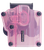 Bulldog Max Multi Fit OWB Transparent Pink Polymer Paddle Mount - MX006