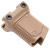 Strike Industries Angled Vertical Grip Short Flat Dark Earth Polymer with Cable Management Storage for Picatinny Rail