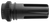 AAC Blackout Flash Hider 22 Cal 1/2"-28 TPI Black Steel for AAC 51T Suppressors - 64141