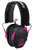 Walkers Game Ear Razor Slim Electronic Muff 23 dB Over the Head Black Polymer w/Pink Accents