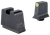 Trijicon Suppressor/Optic Height Sights Green/Tritium Yellow Outline