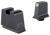 Trijicon Suppressor/Optic Height Sights Green/Tritium Yellow Outline