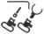 Uncle Mike's Magnum Band Swivel Set Blued Steel 1" Loop Size Quick Detach 115 SG-4 Style for Some 20 Gauge Shotguns