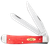 Case Dark Red Bone Trapper Folding Clip