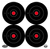 Birchwood Casey Dirty Bird 6" Bullseye Tagboard Hanging Black/White 100 Per Pkg