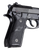 Hogue Grip Panels Black Rubber for Taurus PT-92 PT-99