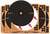 EZ-Aim Splash Reactive Self-Adhesive Paper Black/Orange 12"x12" Bullseye 10 Pack