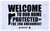 Beck Tek Llc TekMat 2nd Amendment Door Mat White/Black Rubber 42" Long "Welcome To Our Home Protected By The