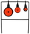 Birchwood Casey World of Targets Qualifier Rimfire Pistol/Rifle AR500 Steel Black/Orange Bullseye Illustration Impact Enhancement Motion