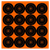 Birchwood Casey Big Burst Revealing Target Self-Adhesive Paper Black/Orange 3" Bullseye 48 Pack