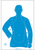 Action Target Qualification Silhouette Paper Hanging 23" x 35" Blue 100 Per Box