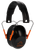 Walkers Game Ear Pro Low Profile Passive Muff 22 dB Over the Head Black/Orange Accent Polymer