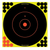 Birchwood Casey Shoot-N-C Reactive Target Self-Adhesive Paper Black/Yellow/Red 12" Bullseye 12 Pack