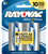Rayovac D HIGH ENERGY Alkaline Batteries Silver/Blue