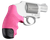 Hogue OverMolded Tamer Cobblestone Pink Rubber with Finger Grooves for S&W J Frame Centennial Round Butt Bodyguard