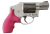 Hogue Rubber Bantam Cobblestone Pink with Finger Grooves for S&W J Frame Round Butt