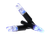 NAP Thunderglo Illuminated Nock Blue 6 Pack - NAPILLNBL6PK
